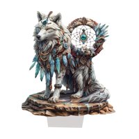 Magideal - Señal De Acrílico 2D Con Decoración Del Hogar Figura De Moda De Regalo Con Red De Ensueño Para La Oficina De La Oficina De Vacaciones De Chimenea