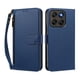 thumbnail image 1 of Funda Tipo Billetera para Motorola Moto G67 5G/G77 5G con Soporte y Bolsillo con Cierre Azul profundo, 1 of 1