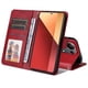 thumbnail image 3 of Funda Billetera para Xiaomi Redmi 13 Pro 4G con Porta Tarjetas y Soporte Ajustable Rojo, 3 of 5