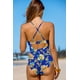 thumbnail image 3 of Traje de baño Sexy Azul escote profundo Gloriahoon, 3 of 8