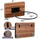 thumbnail image 2 of Portabolas Rovarahoom 4 piezas de madera de acacia, 2 of 7