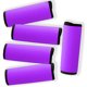 thumbnail image 1 of Protectores de manija para maleta GOWRAPS, paquete de 5, neopreno, 5,4 x 4,5 pulgadas, 1 of 3