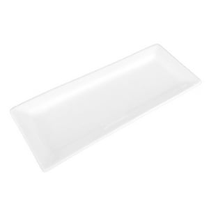 Star Fine Porcelain - Set De 6 Platos Rectangular Bajos De Porcelana Blancos 29Cm Star Square