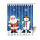 thumbnail image 1 of Cortina de ducha navideña de Papá Noel con diseño de invierno y ganchos, tamaño 60 x 72 pulgadas, 1 of 3