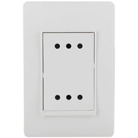 Tomacorriente Doble 2P+T 10A Blanco Lúzica Pu1213 Bticino Blanco 12X8X4