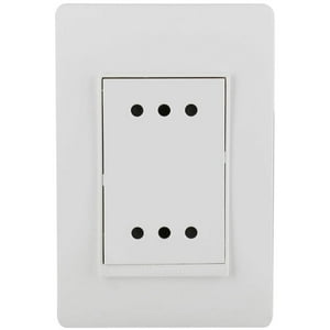 Tomacorriente Doble 2P+T 10A Blanco Lúzica Pu1213 Bticino Blanco 12X8X4