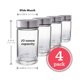 thumbnail image 4 of Botellas de vidrio para jugo All About Juicing 300 ml, paquete de 4 con tapas, 4 of 9