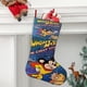 thumbnail image 2 of Mighty Mouse Las Nuevas Aventuras Tema: Calcetines de Navidad, fino lino blanco para colgar en escaleras y chimenea, decoración navideña para el hogar, regalo de Navidad.54cm×38cm, 2 of 5