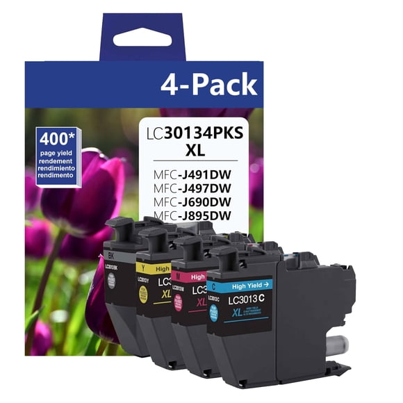 Cartuchos de Tinta Lumooe LC30134PKS Paquete de 4 de Alto Rendimiento