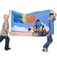 thumbnail image 2 of Río Bandera impresa con temática, regalo perfecto para fanáticos, amigos y familiares, y adecuada para actividades al aire libre e interiores, decoraciones de fiesta. 120*180CM, 2 of 6