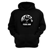 Genérico - Polerón Canguro Pearl Jam Negro Talla Xs Unisex