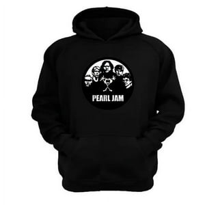 Genérico - Polerón Canguro Pearl Jam Negro Talla Xl Unisex