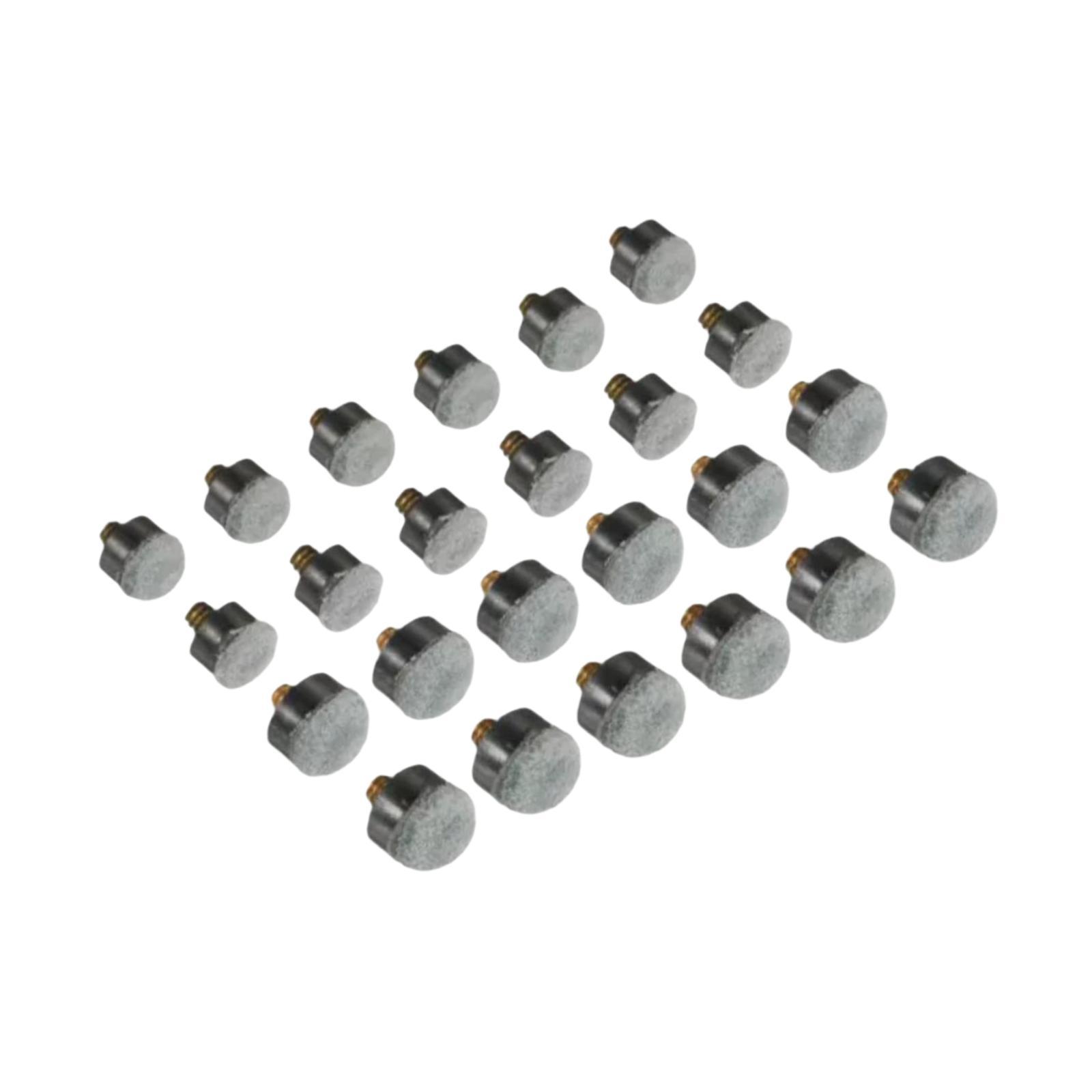 Magideal - 24 Piezas De Puntas De Taco De Billar De Repuesto Para Atornillar En Tacos De Billar Para Jugadores De Billar De Punta Pequeña O Grande Para Juegos De