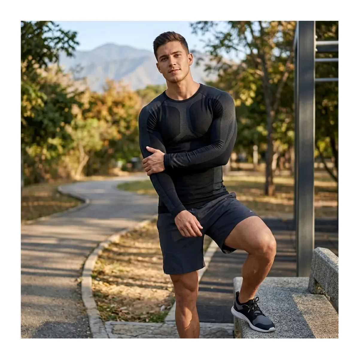 Genérico - Primera Capa Térmica Hombre/mujer Sin Costuras Running Outdoor