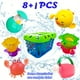 thumbnail image 1 of Baby Bath Toys With Organizer, Water Squirting Rabbit, Wind Up Swimming Duck, Bathtub & Shower Toys, Stacking Cups, Gift For Toddlers, Girls, Boys & Kids, 1 of 2