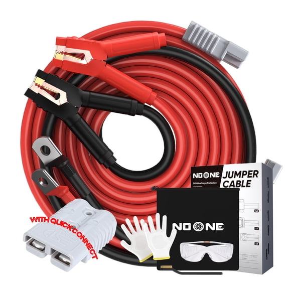 Jumper Cables Noone, calibre 2/0, 30 pies y 1500 A, para batería de coche