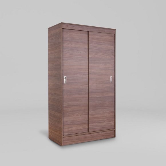 Clóset Caburgua 2 Puertas Corredera Walnut Marrón