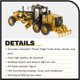 thumbnail image 4 of Diecast Masters Motoniveladora Caterpillar 12M3 1:87, 4 of 8