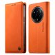thumbnail image 1 of Funda Billetera de Cuero para [Realme 14 Pro], Bloqueo RFID, Tarjetas y Soporte Naranja, 1 of 5