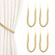 thumbnail image 1 of Uxcell 4 Piezas Sujetadores de Cortina, 56cm/22 Sujetadores Trenzados para Cortinas, Sujetadores de Cortina Elegantes, Cuerda para Ventana, Amarillo Dorado, 1 of 7
