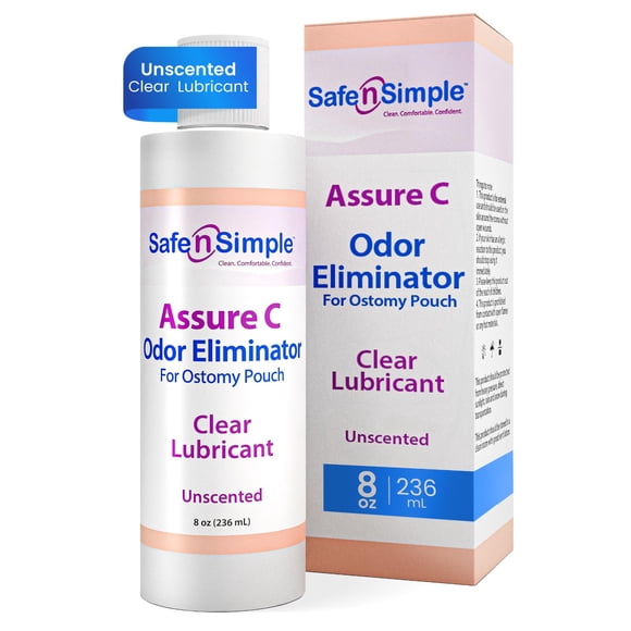 Ostomy Pouch, desodorante Safe n' Simple Assure C, transparente, 240 ml