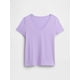 thumbnail image 4 of Camiseta GAP con cuello en V favorita para mujer, color ciruela, talla XS, 4 of 4