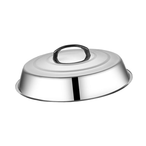 Bothyi - Tapa Redonda Para Asar Con Asa, Para Plancha, Interior Y Exterior, Para Hamburguesas, 48 Cm