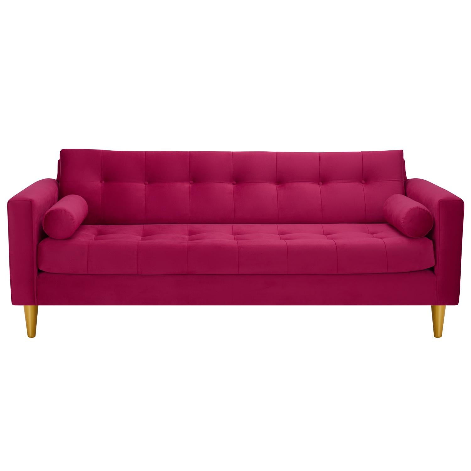 Bodevir - Sofa Retro 3cg Felpa 01 Burdeo