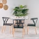 thumbnail image 3 of Comedor Mesa Redonda Elida 80cm + 4 Sillas Wishbone Negras, 3 of 7