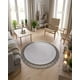thumbnail image 3 of Alfombra Redonda Con Relieve Y Flecos Decorativa, 3 of 7
