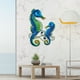 thumbnail image 2 of 1pc,Mother Sea Horse Metal Wall Decor - Stunning Art Figurine for Home Decor and Holiday Celebrations - Perfect Gift for Friends and Family, 2 of 2