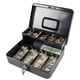 thumbnail image 1 of Caja fuerte KYODOLED con bandeja y llave, 30 x 24 x 9 cm, color negro, 1 of 7