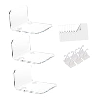 Bothyi - Estantes Flotantes De Acrílico Monitor Rack Superior Para Plantas Coleccionables Transparente