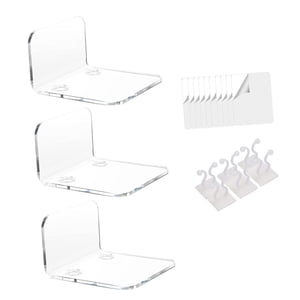 Bothyi - Estantes Flotantes De Acrílico Monitor Rack Superior Para Plantas Coleccionables Transparente
