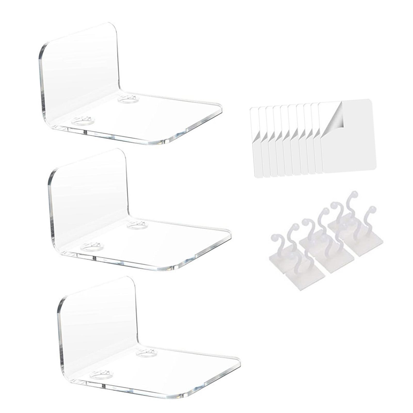 Bothyi - Estantes Flotantes De Acrílico Monitor Rack Superior Para Plantas Coleccionables Transparente