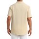 thumbnail image 3 of INSPIRE CHIC Camisas de Hombre para Regreso a Clases Manga Corta Botón Abajo Playa Verano Cuello de Punto Camisa S Caqui, 3 of 5