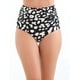 thumbnail image 1 of Bikini calzón pin up drapeado estampado negro, 1 of 4