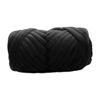 Bothyi - Hilo Grueso Para Tejer A Ganchillo, Hilo Lavable Para Tejer En El Brazo, Para Tapiz, Bufanda, Macramé, Color Negro