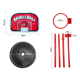 thumbnail image 5 of Soporte Baloncesto Altura Ajustable Niños + Balón + Inflador, 5 of 8