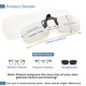 thumbnail image 4 of Gafas de lectura Riwissipa Clip On Flip Up Blue Light Block 1.5, 4 of 8