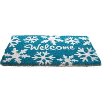 Imports Décor - Doormat Imports Decor Con Estampado De Copos De Nieve De Bienvenida, 45 X 75 Cm
