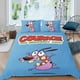 thumbnail image 2 of Coraje, el Perro Cobarde Conjunto de sábanas temático, trío de piezas, cómodo y amigable con la piel, diseño único, regalo de decoración para el hogar para familiares, amigos y fans,173cm *218cm, 2 of 6