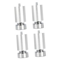 Bothyi - 4X M10 Rosca Patas Para Armazón De Cama Profesional Para Armarios Cocina Comedor Argent 12Cm