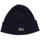 thumbnail image 1 of Gorro de Lana de Punto Canalé para Hombre Lacoste Azul Marino Talla Única, 1 of 1