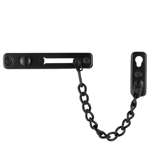 Cerradura de cadena para puerta JQK de acero inoxidable negro mate 12 x 8 x 3 cm