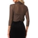 thumbnail image 3 of INSPIRE CHIC Bolero de Halloween para Mujer, Chaqueta Corta Semitransparente con Mangas 3/4, Cárdigan Recortado, Café XL, 3 of 6