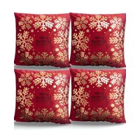 Genérico - Set De 4 Fundas De Cojin Para Navidad M9