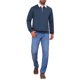 thumbnail image 2 of INSPIRE CHIC Polo Sudadera de Hombre con Cuello Contrastado y Mangas Largas M Azul Oscuro, 2 of 6
