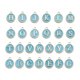 thumbnail image 2 of 26pcs 12mm Botón A Presión Pulsera Charm Button Alfabeto A-Z Azul, 2 of 5
