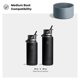 thumbnail image 3 of Protector de silicona mediano Bottle Boot para Hydro Flask, negro, 3 of 6
